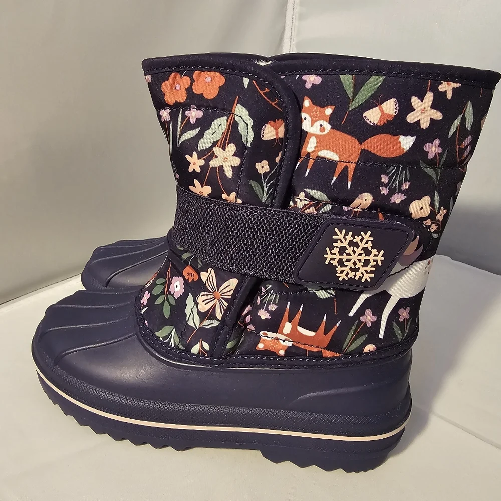 The Children's Place Kids' Unicorn Print Winter Boots Sz 11 Toddler